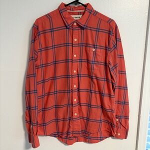 The Normal Brand Plaid‎ Button Down Shirt Mens L Long Sleeve Cotton